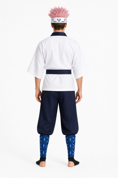 Sukuna Cosplay Costume from the Anime Jujutsu Kaisen back view