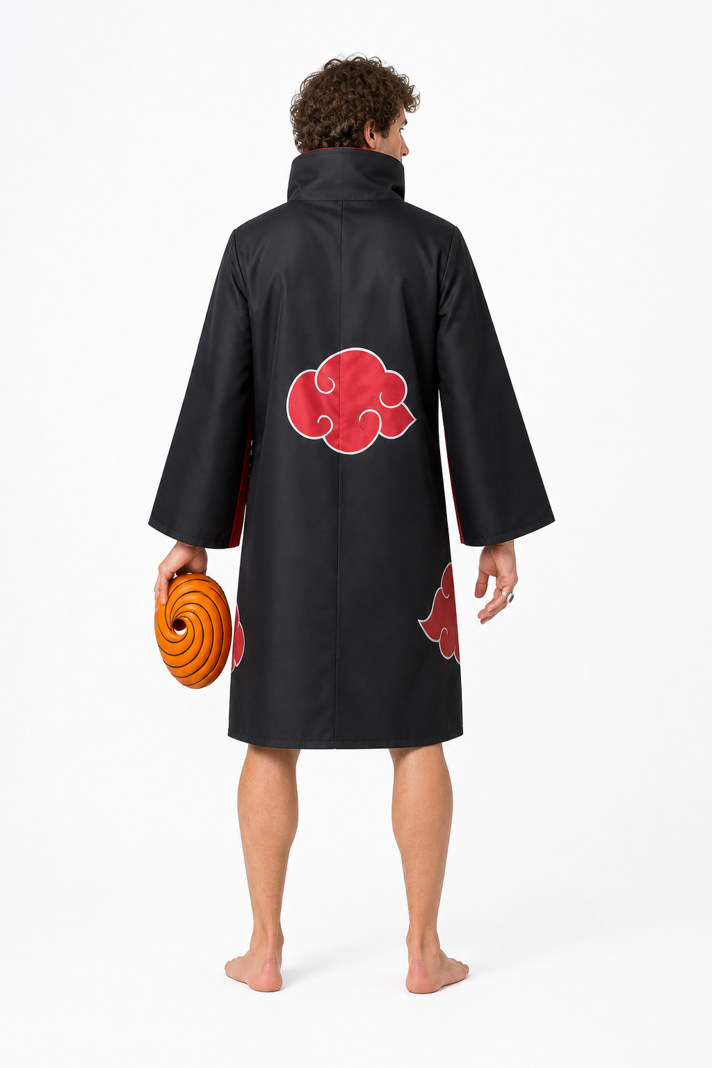 Akatsuki Cosplay Costume: Cloak, Mask, and Ring