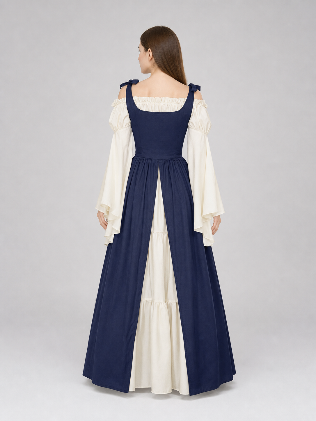 Renaissance-Style Costume Dress with Lacing
