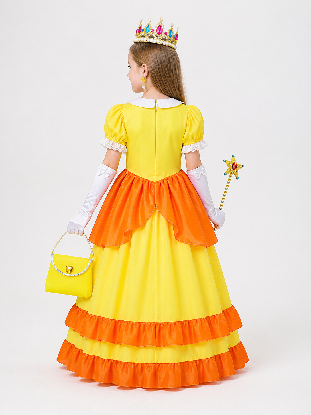 Yellow and Orange Carnival Costume for Halloween and Cosplay