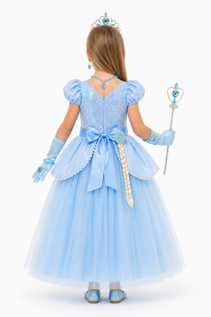 Princess Costume with Crown and Accessories