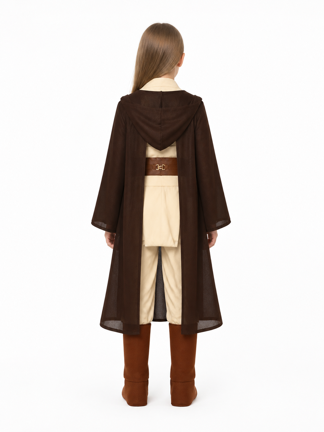 Jedi Cosplay Costume, Set with Cape back view