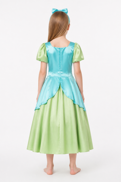 Cosplay Dress with Tiered Skirt and Headband