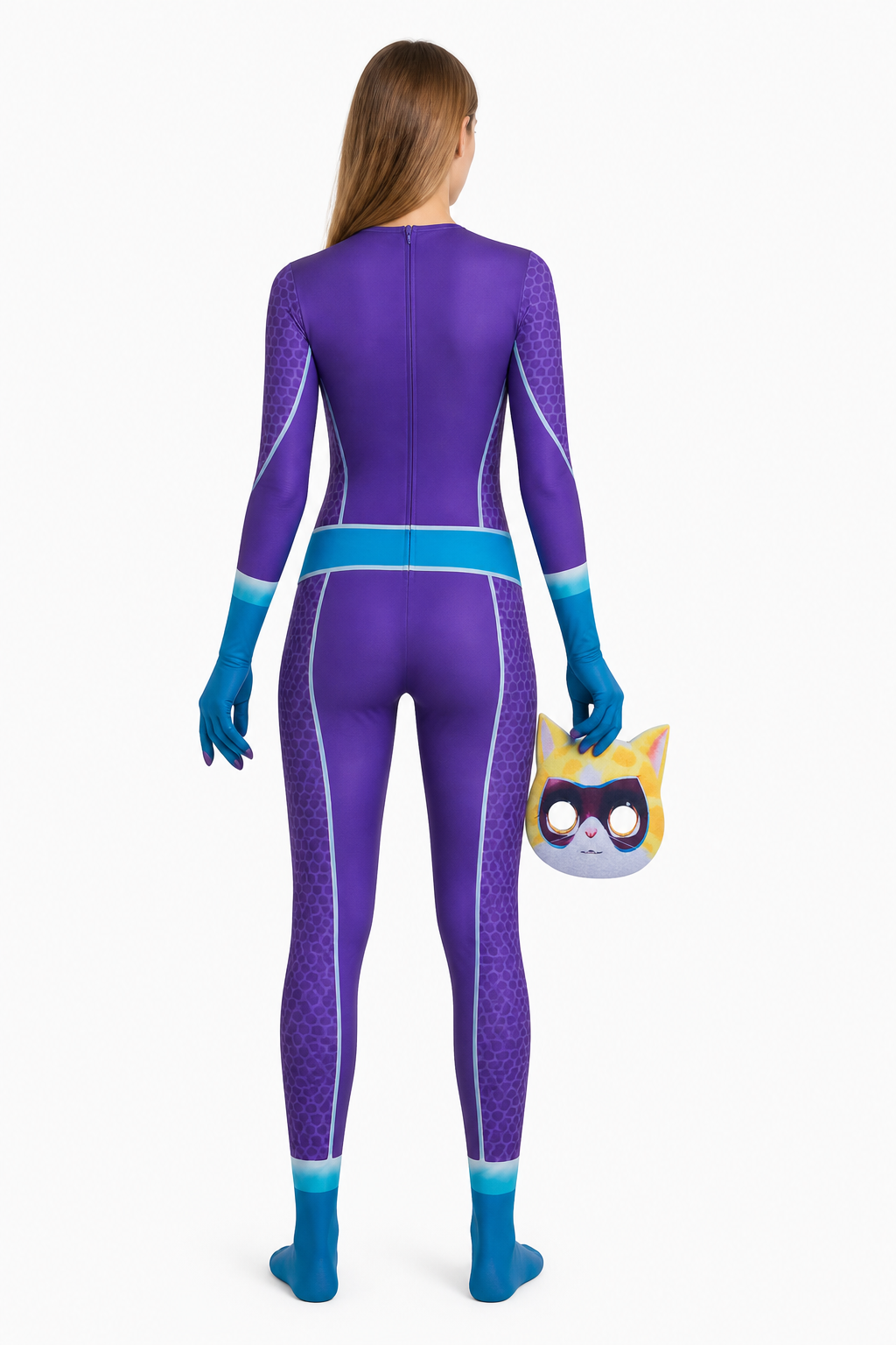 SuperKitties Carnival Costume, One-Piece with Mask back view