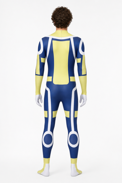High-Collar Cosplay Jumpsuit back view