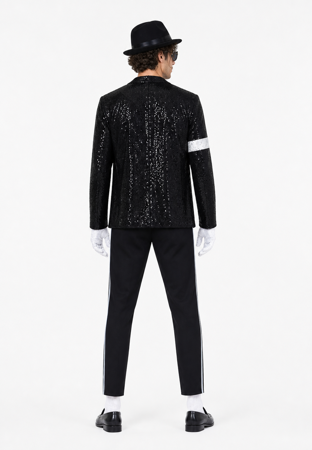 Michael Jackson Sequin Stage Costume back view