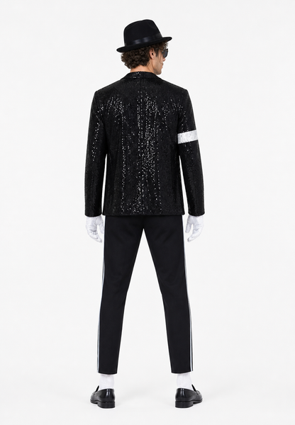 Michael Jackson Sequin Stage Costume back view