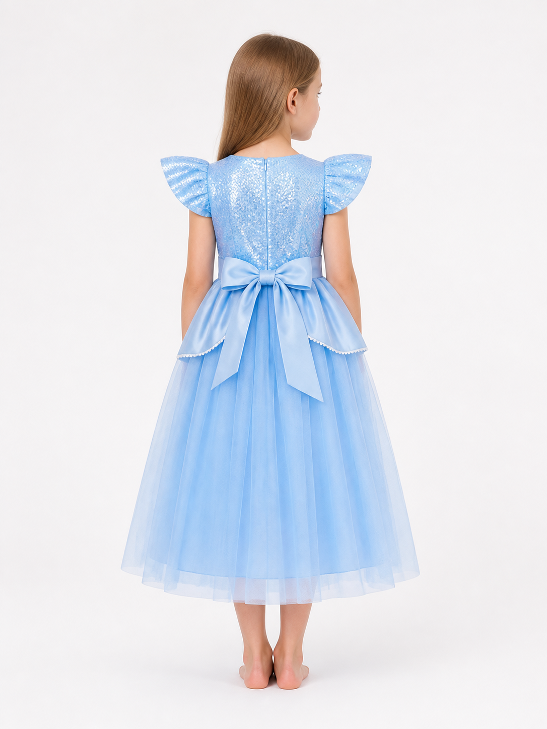 Princess Halloween and Cosplay Costume Dress back view