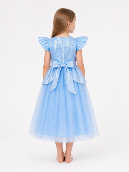 Princess Halloween and Cosplay Costume Dress back view