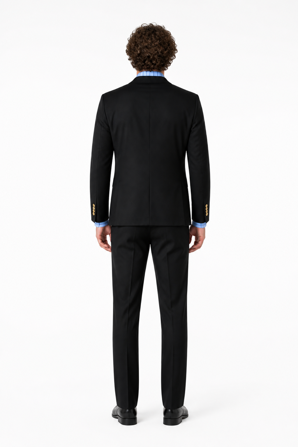 Wano-Style Sanji Cosplay Costume with Shirt and Tie back view