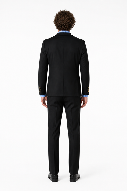 Wano-Style Sanji Cosplay Costume with Shirt and Tie back view