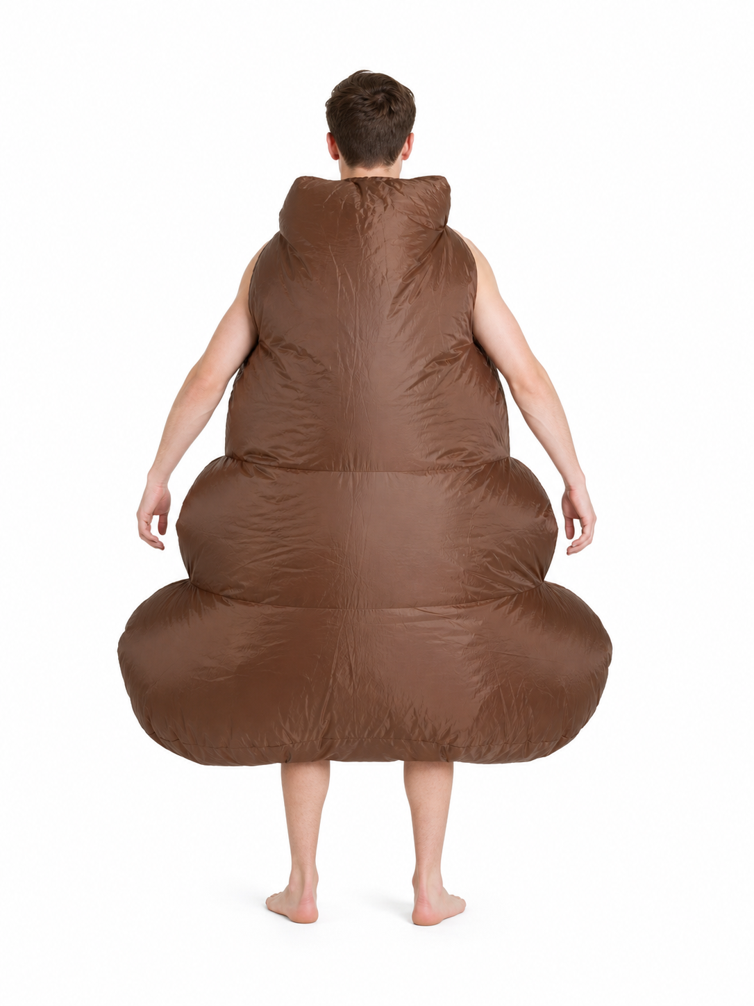 Inflatable Poop Costume with Face, One Size