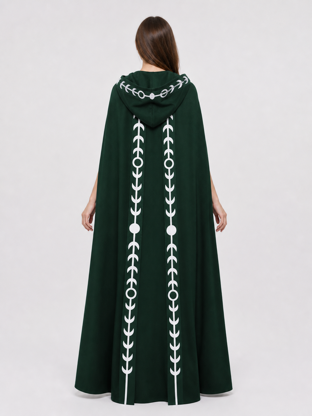 Renaissance-Style Hooded Cloak Cape