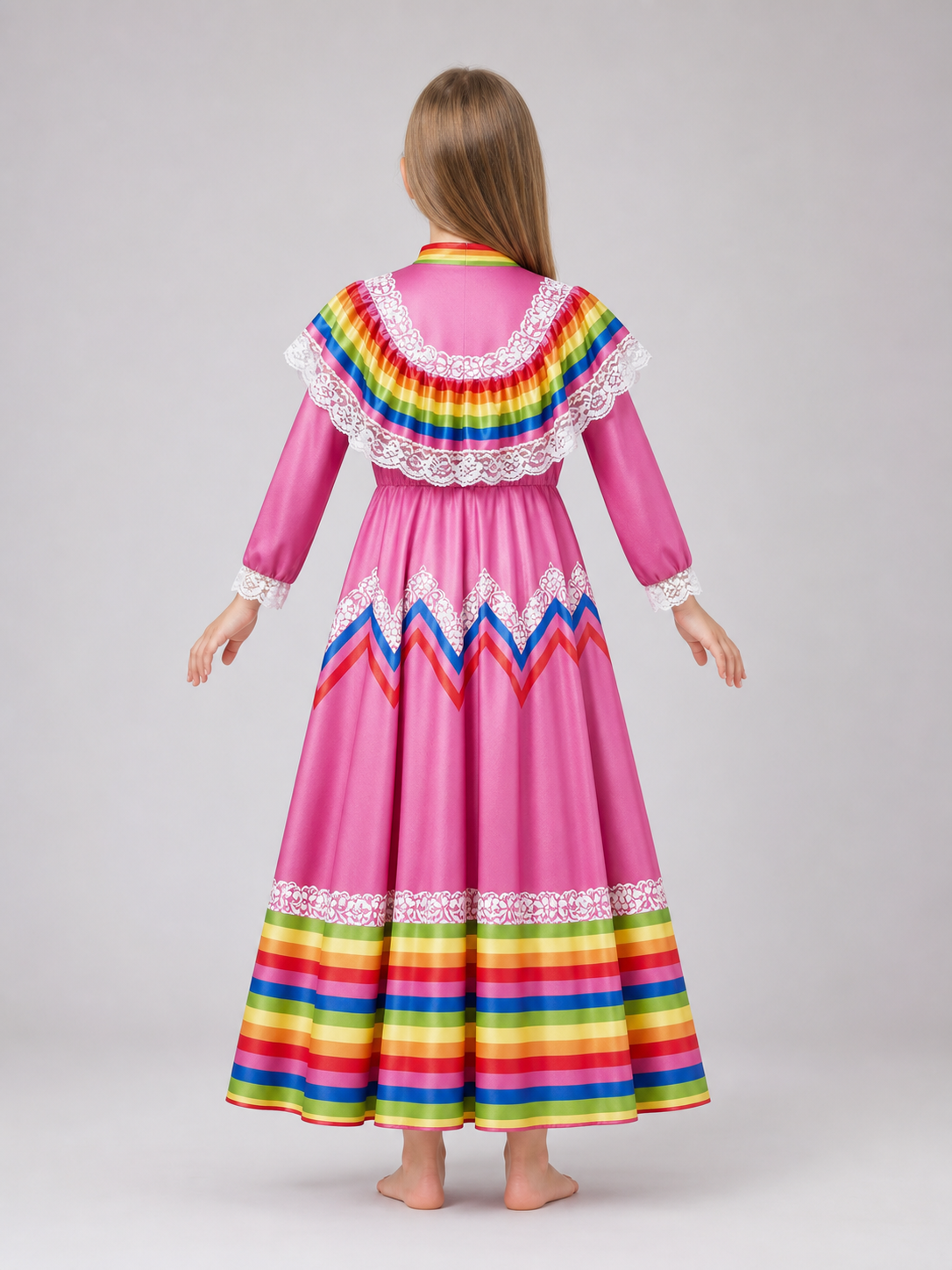 Bright Carnival Dress in Mexican Style