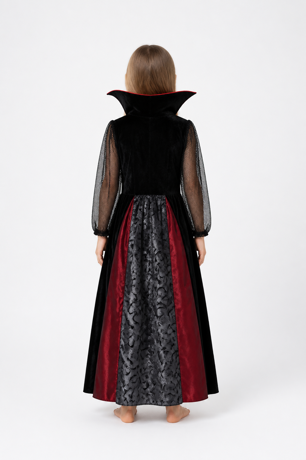 Halloween Vampire Costume with Dress and Accessories