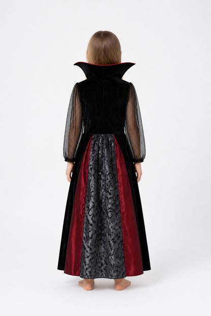 Halloween Vampire Costume with Dress and Accessories