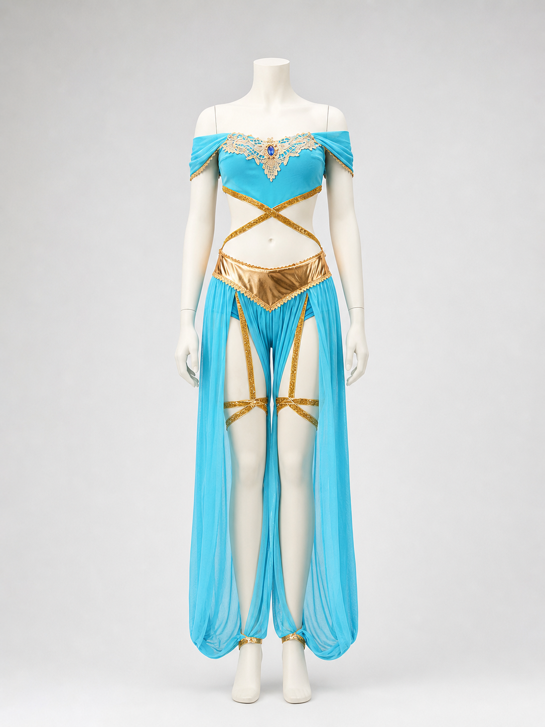 Egyptian-Style Costume with Gold Embellishments