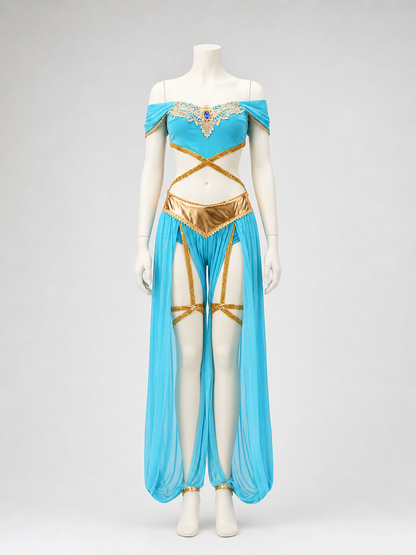 Egyptian-Style Costume with Gold Embellishments