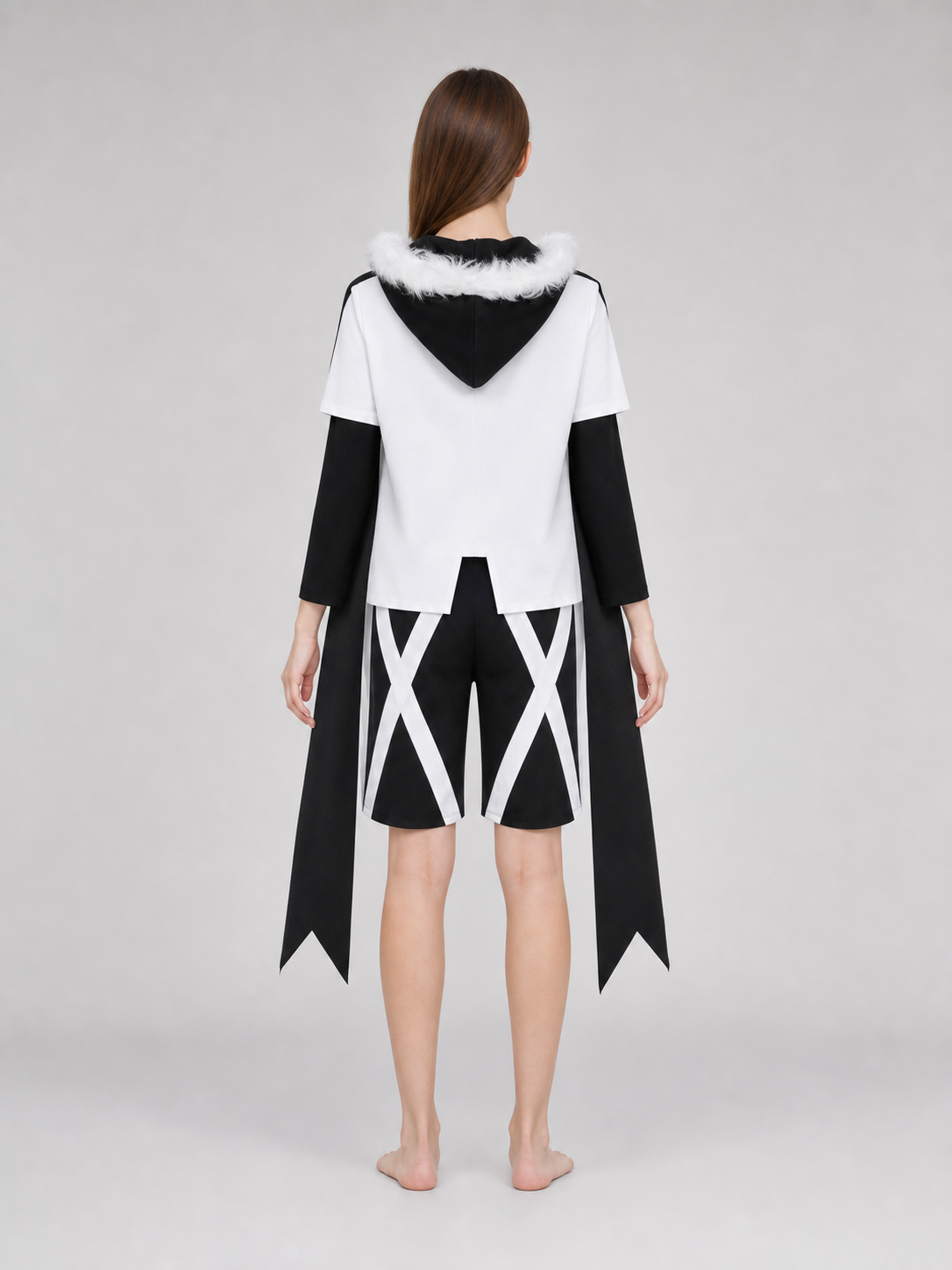 XTALE Cross Sans Cosplay Costume with Cape and Shorts