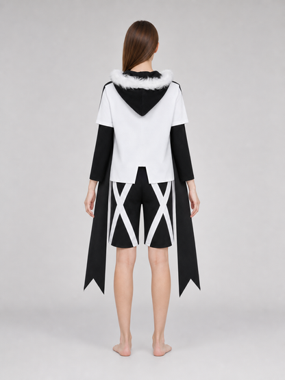 XTALE Cross Sans Cosplay Costume with Cape and Shorts