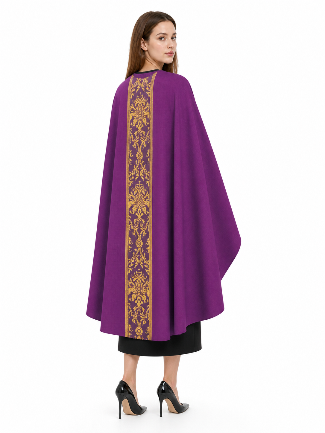 Purple Hooded Carnival Cloak