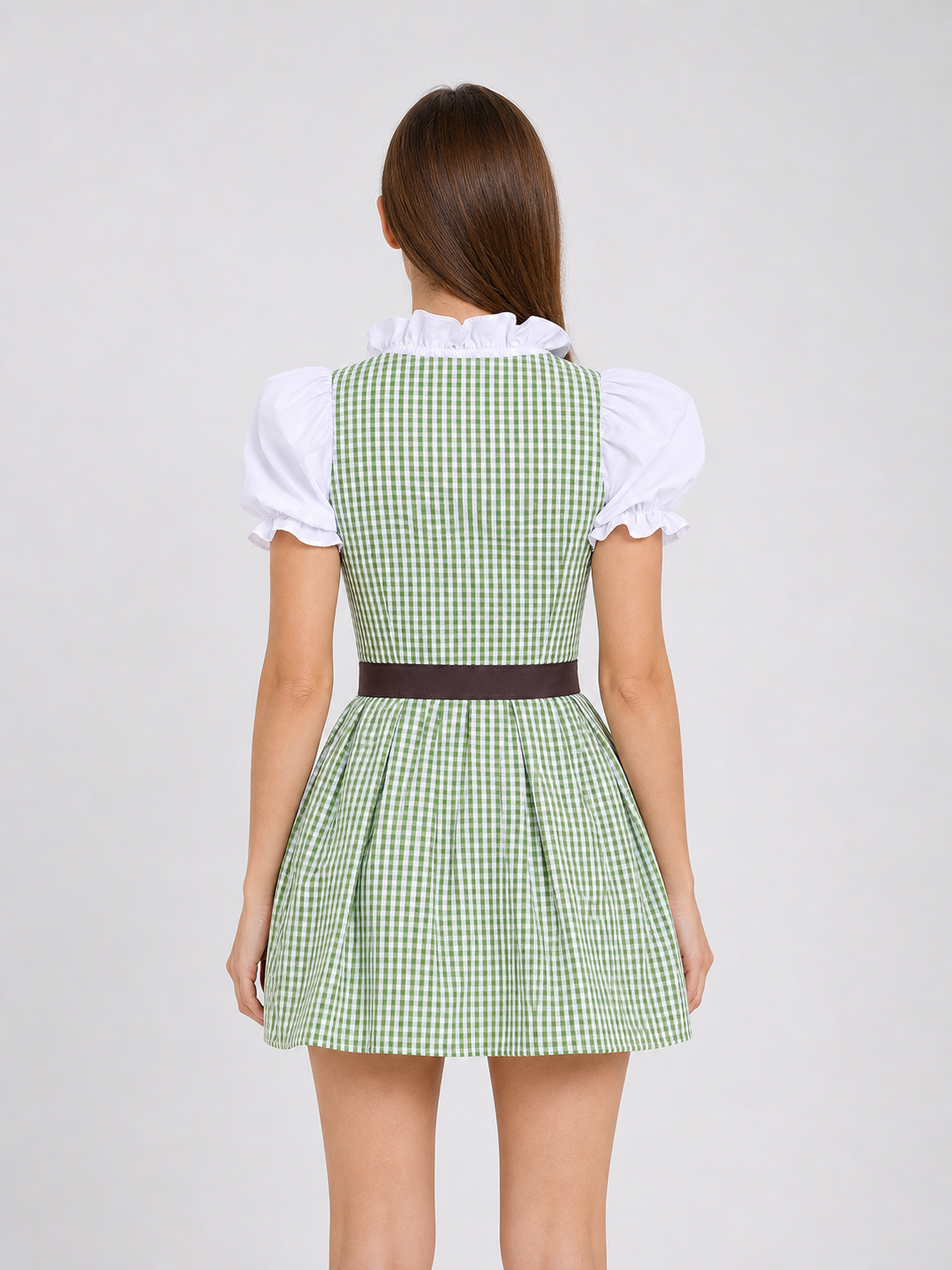 Folk-Style Costume Dress with Apron