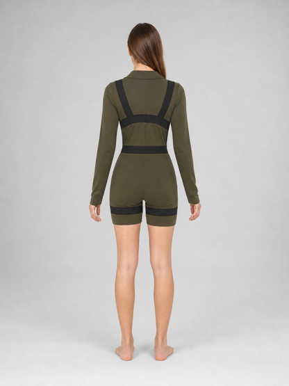 Military-Style Jumpsuit Costume for Parties