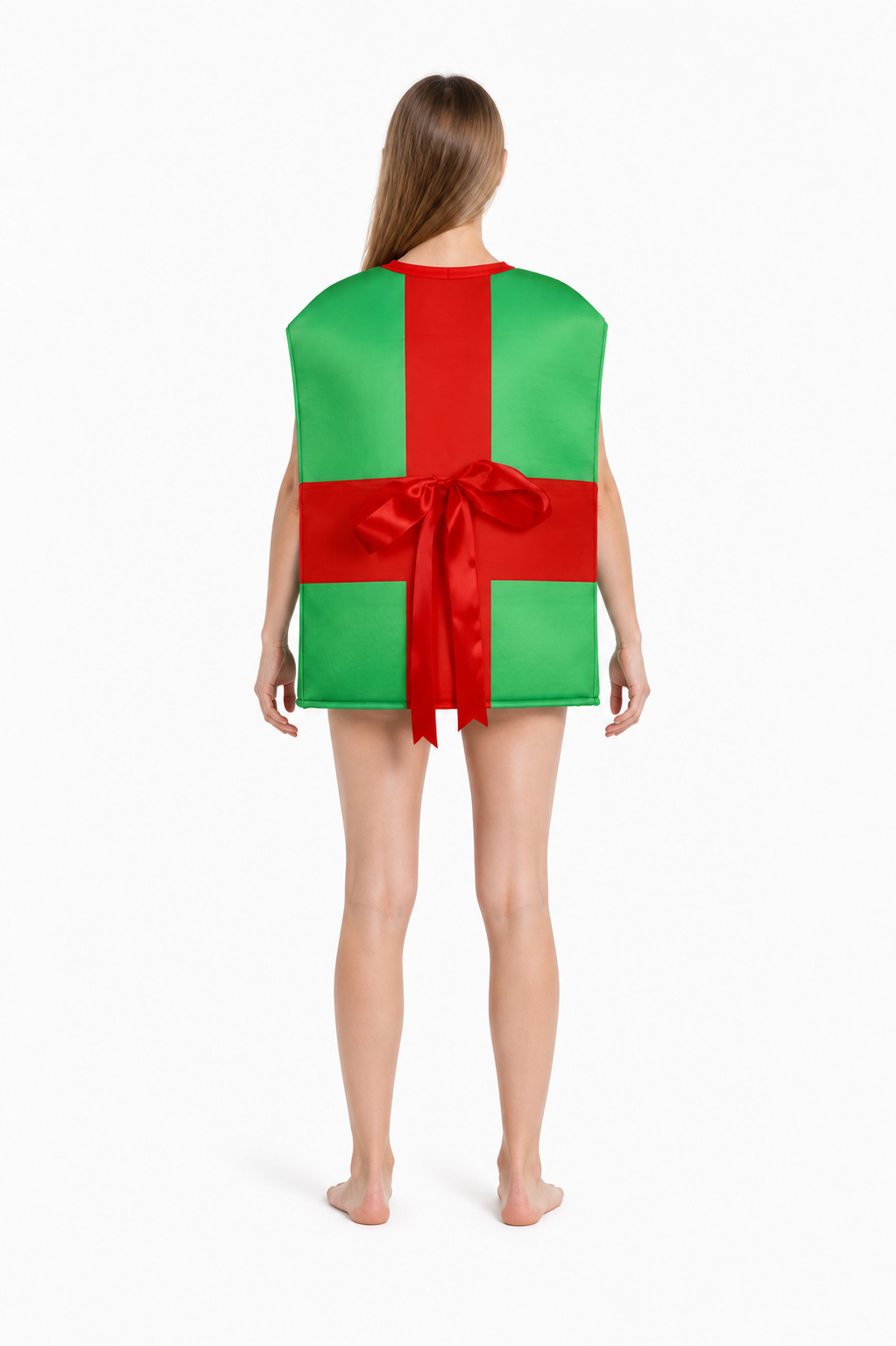 Gift Box-Shaped Jumpsuit Costume back view