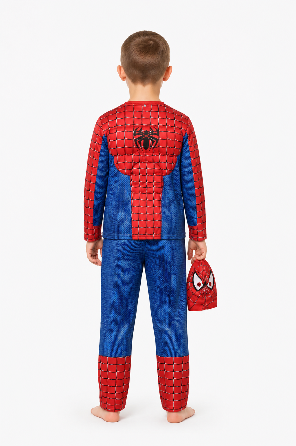 Kids' Spider-Man Costume with Mask back view