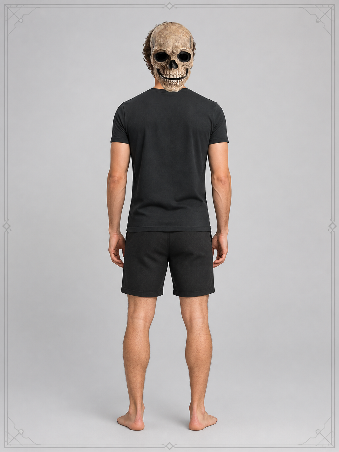 Full-Volume Skull Halloween Mask back view