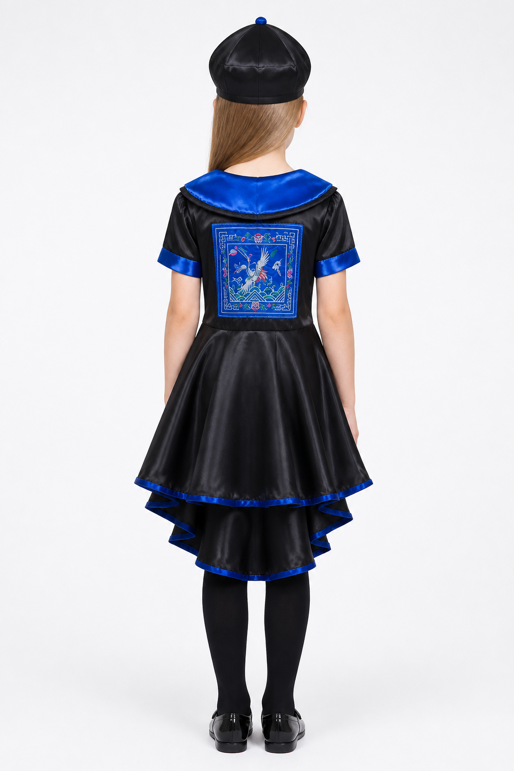 Historical Chinese Costume with Paper Talisman back view