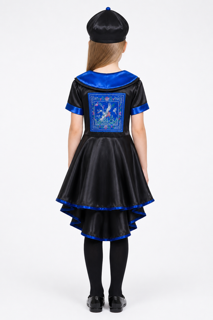 Historical Chinese Costume with Paper Talisman back view