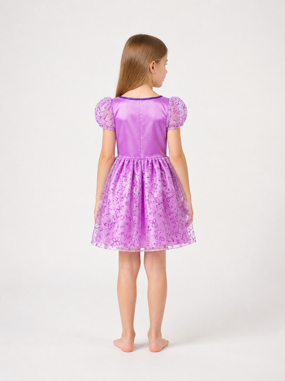 Halloween Princess Costume Dress with Flowers