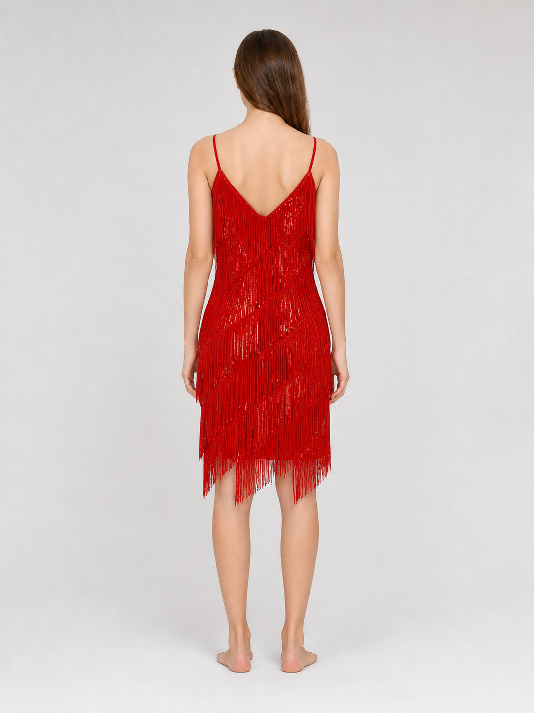 1920s-Style Fringed Dress Costume Set