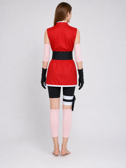 Sakura cosplay costume with top and shorts