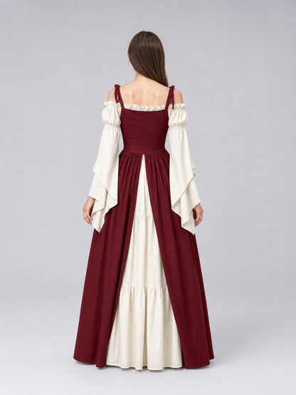 Renaissance-Style Costume Dress with Lacing back view 3
