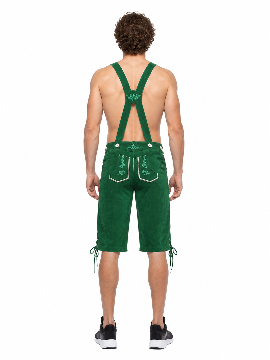 Oktoberfest Overalls with Embroidery and Drawstrings back view