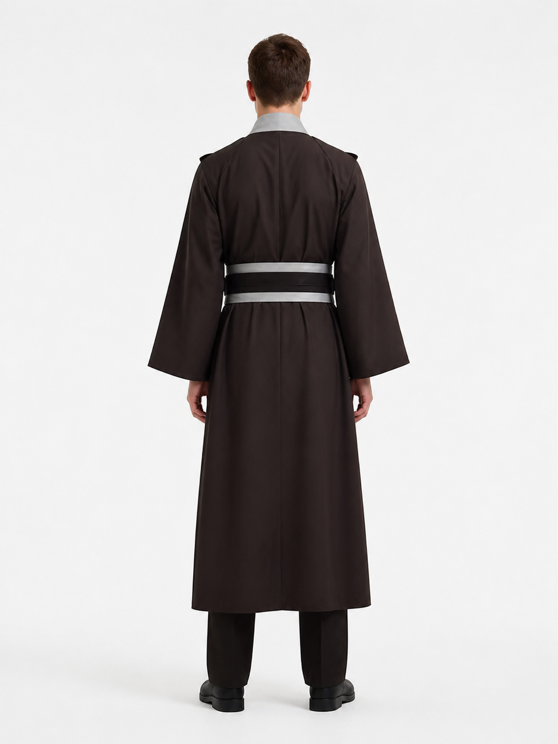 Obi-Wan Kenobi Costume, Dark Brown Cloak for Halloween back view
