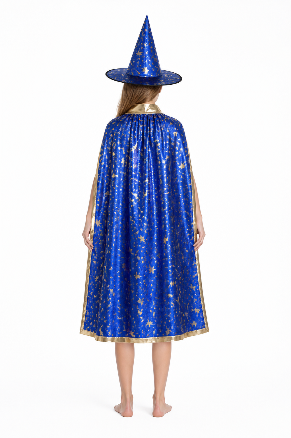 Carnival Costume: Cape and Pointed Hat back view