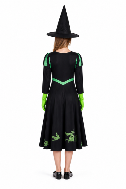 Cosplay Costume Set: Dress, Hat, and Gloves