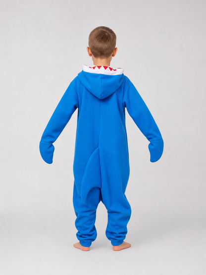Shark costume, jumpsuit for parties