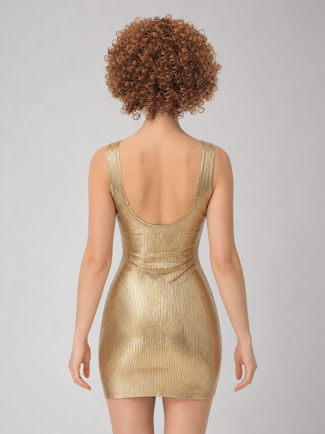 Brown Short Wig with Small, Full Curls