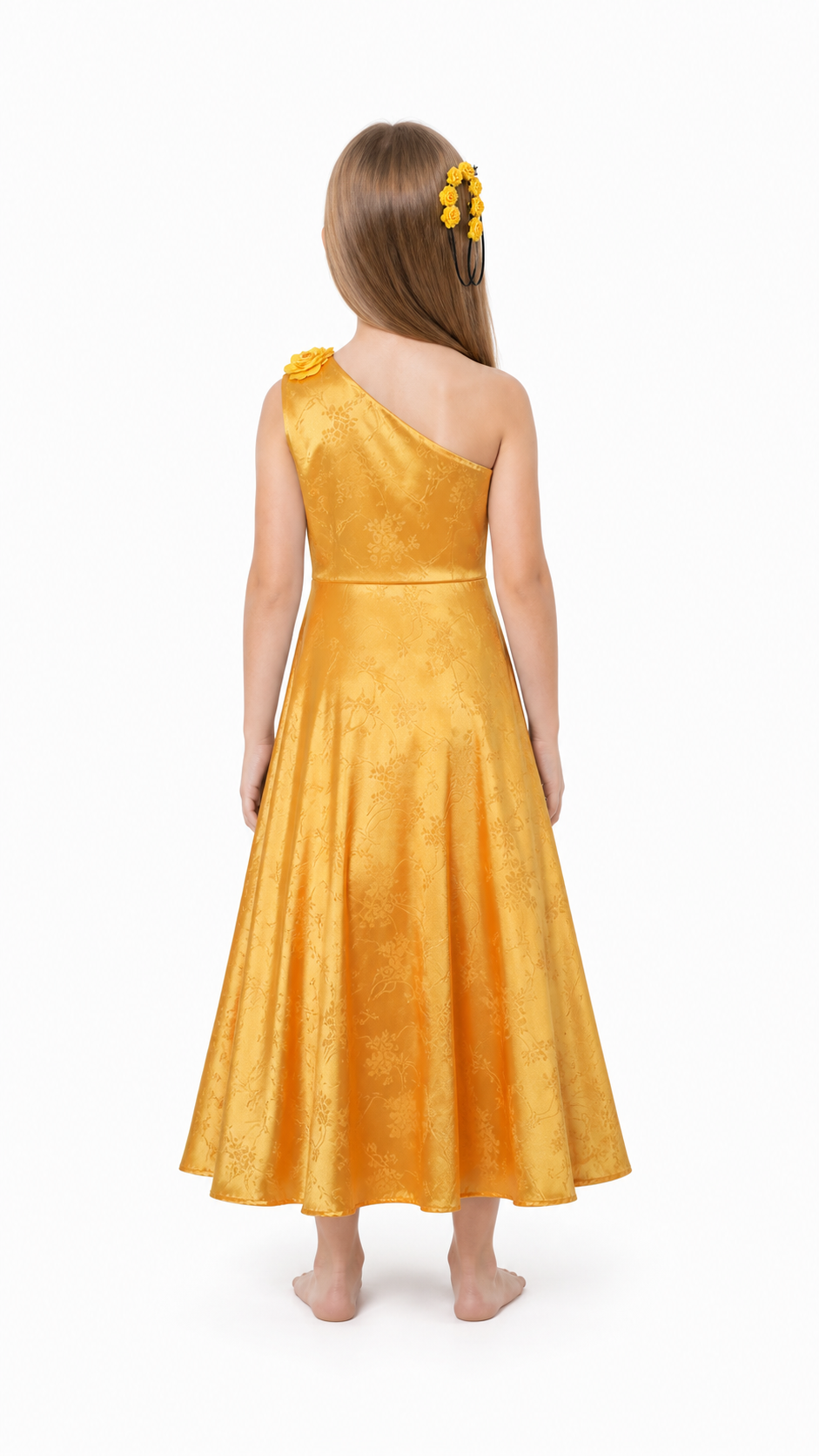 Judy from Zootopia Cosplay Dress, Gold back view