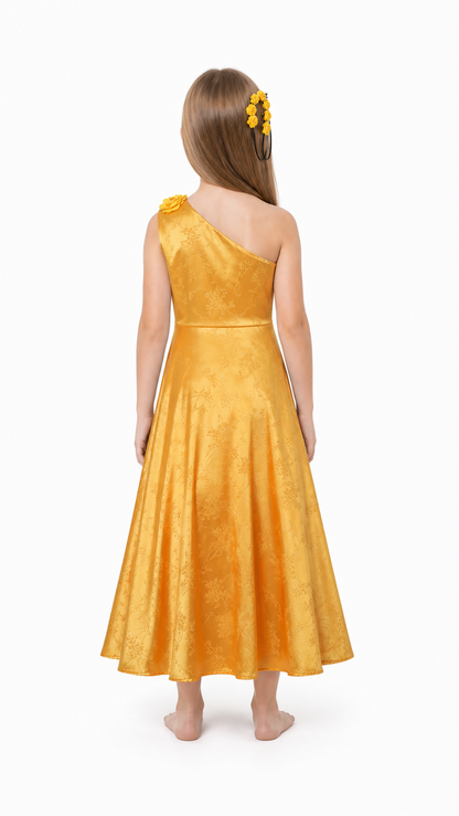 Judy from Zootopia Cosplay Dress, Gold back view