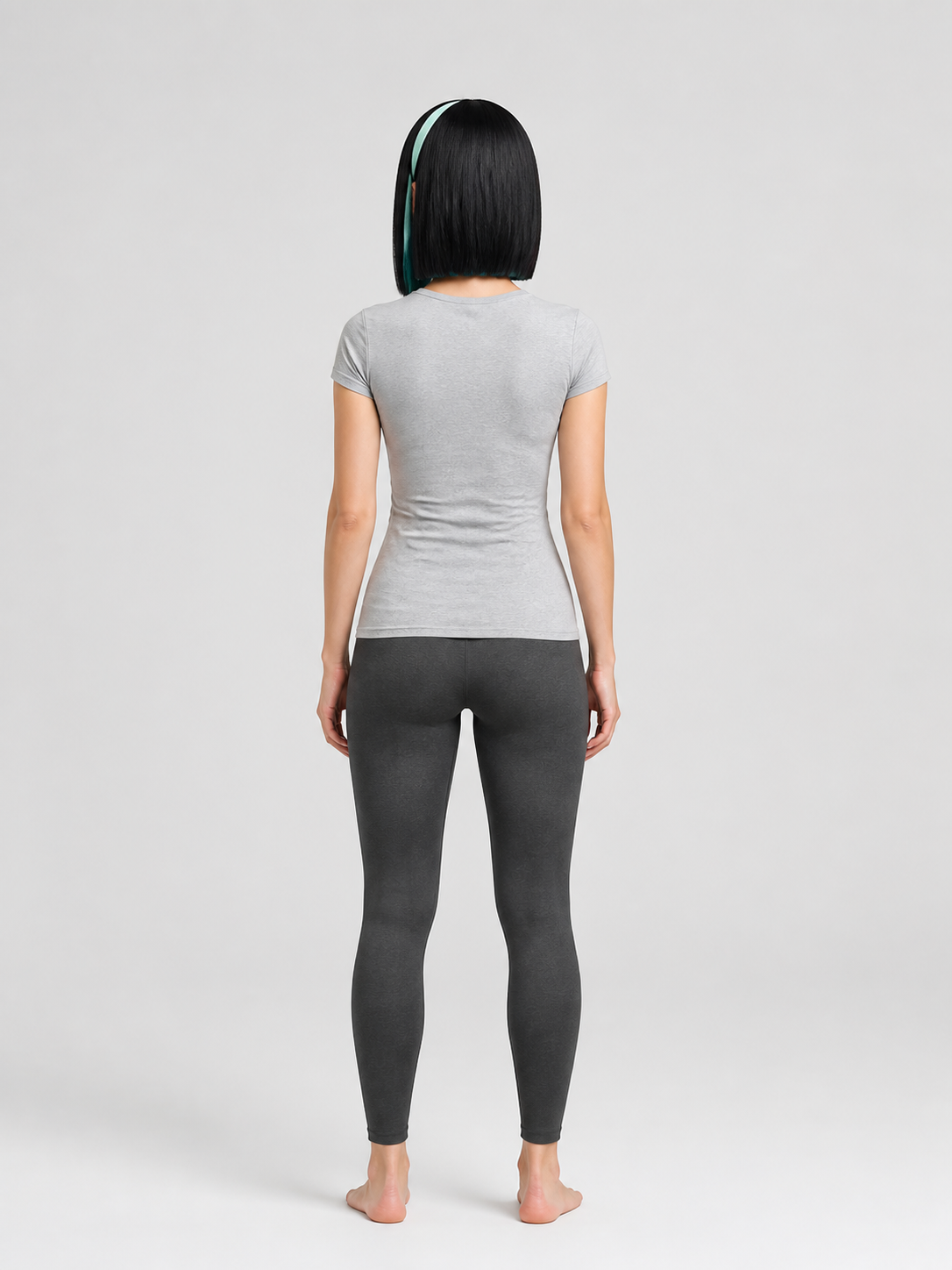 Black Bob Carnival Wig for Halloween and Cosplay back view