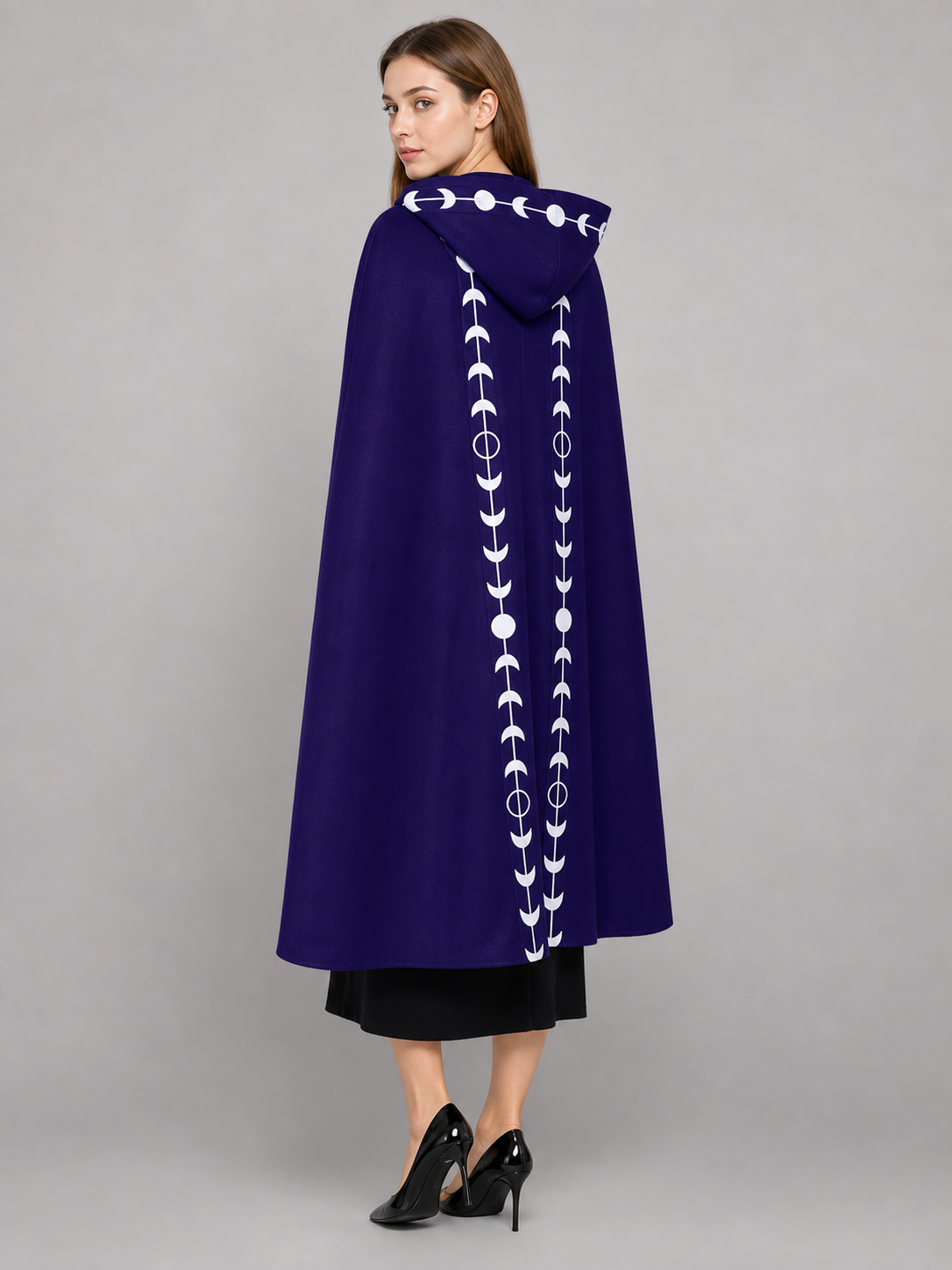Purple Carnival Cloak with Hood