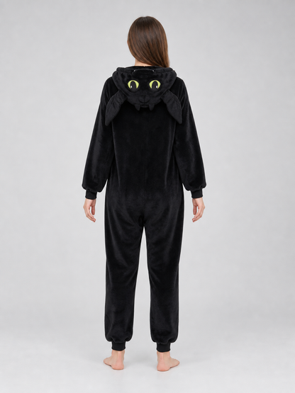Black Dragon Costume with Hood