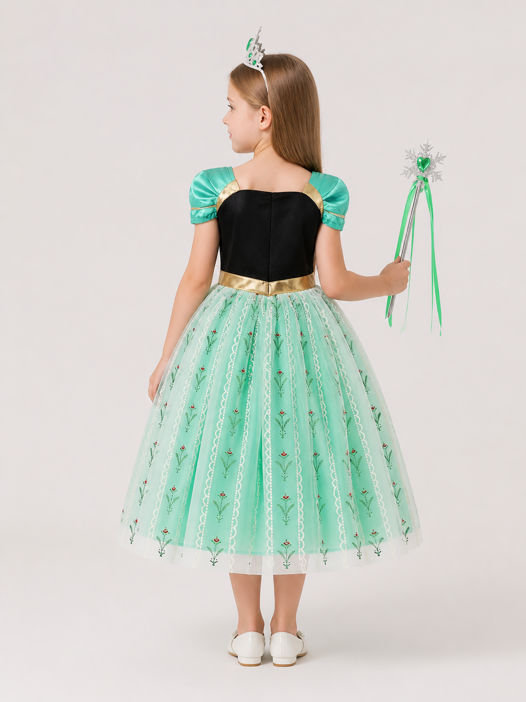 Mint Green Princess Costume for Halloween back view