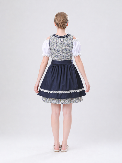 Folk Dress in Bavarian Style with Apron