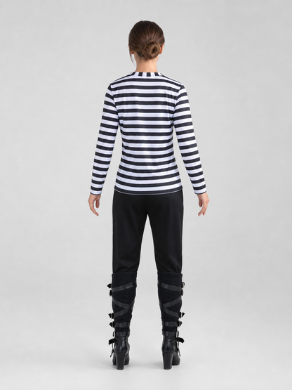 Black-and-White Striped Thief Costume